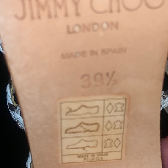 Jimmy Choo Platform Cork Slides Sandals 39.5 - Picture 7 of 7